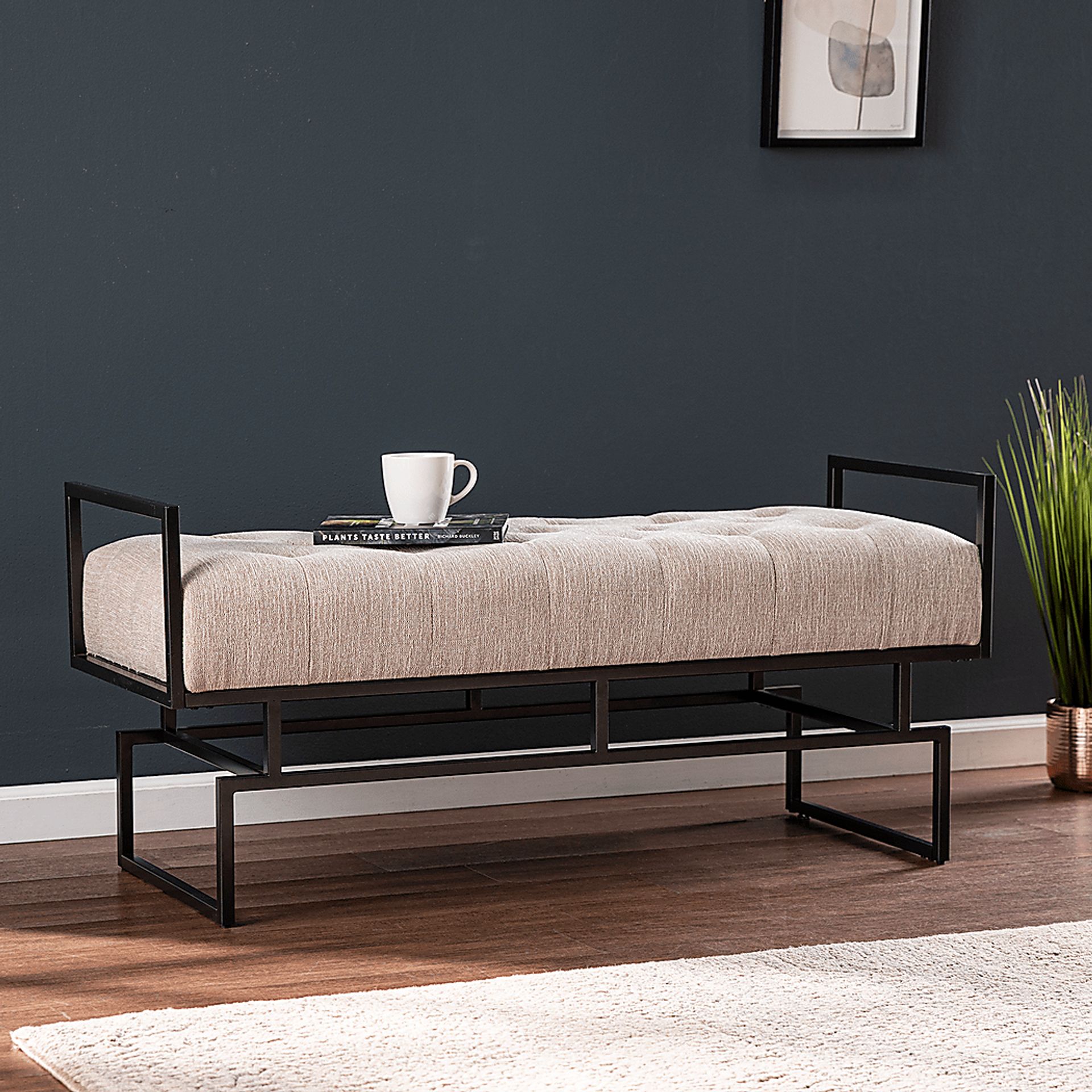 Witterton Beige Accent Bench - Image 5