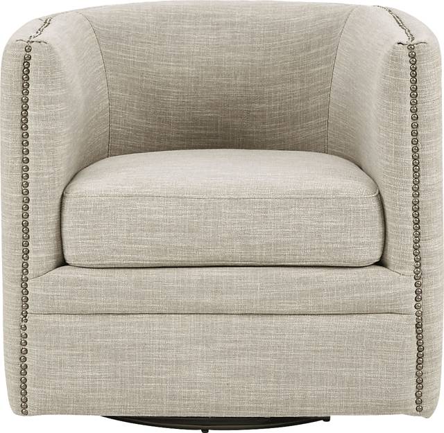 Wittmer Cream Accent Swivel Chair - Thumbnail - Image 2