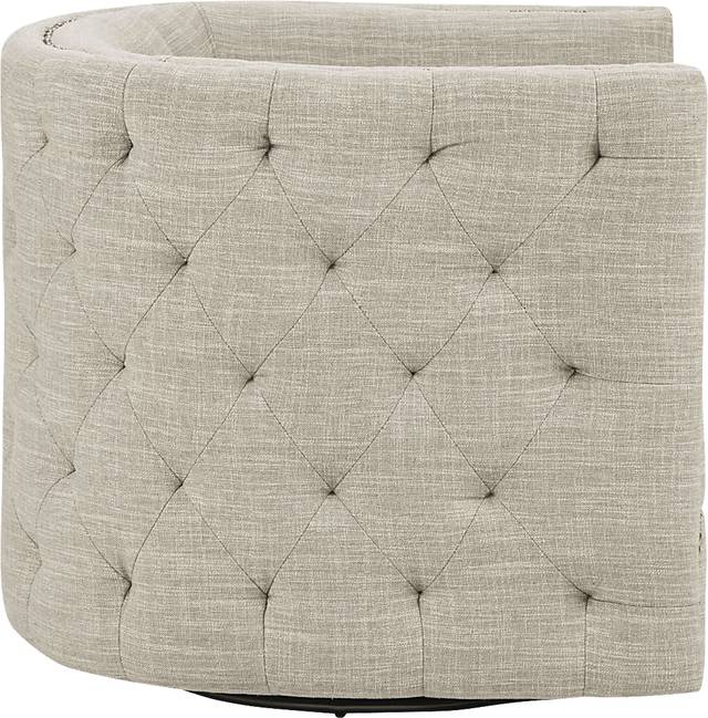 Wittmer Cream Accent Swivel Chair - Thumbnail - Image 3