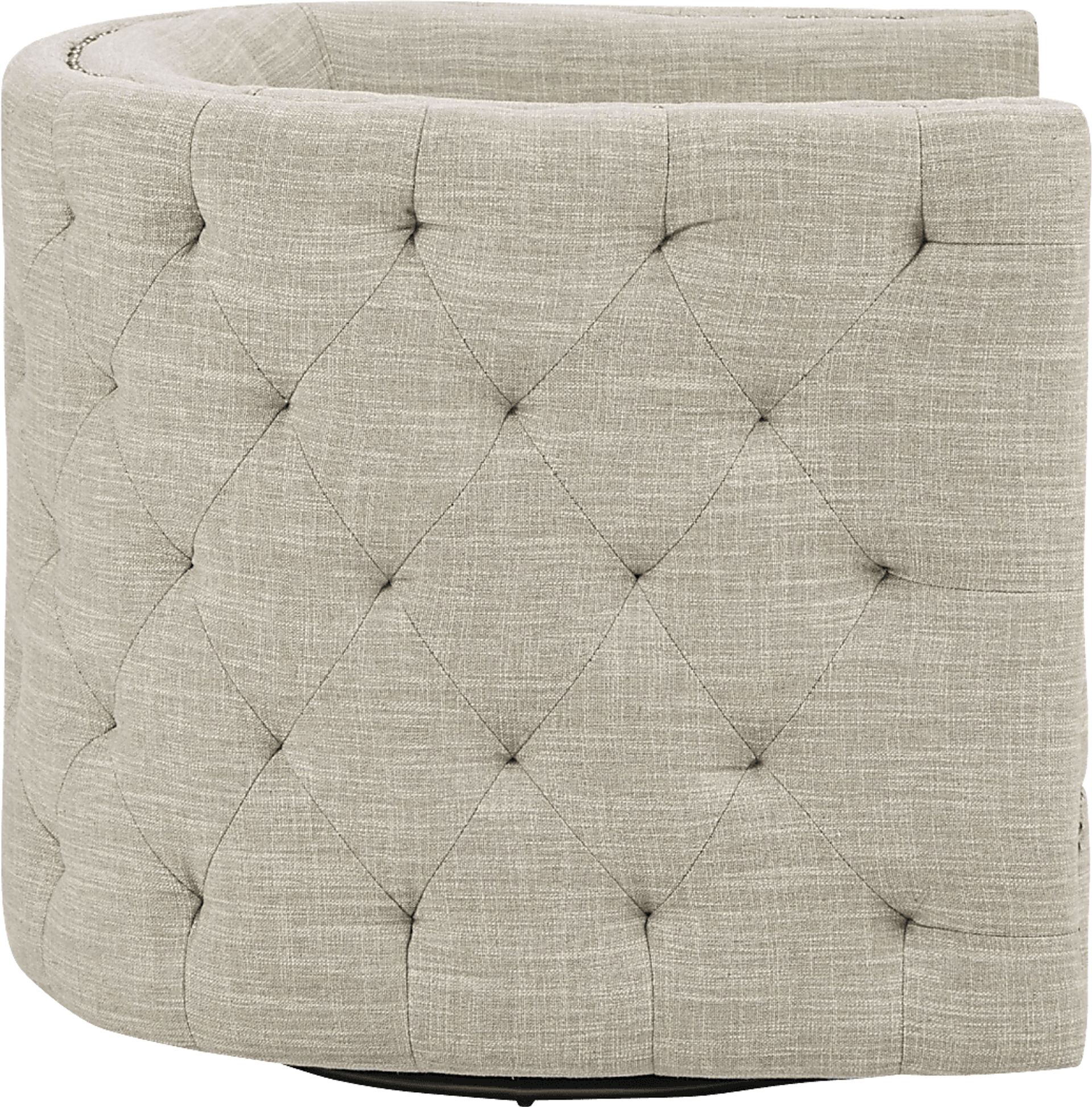 Wittmer Cream Accent Swivel Chair - Image 3