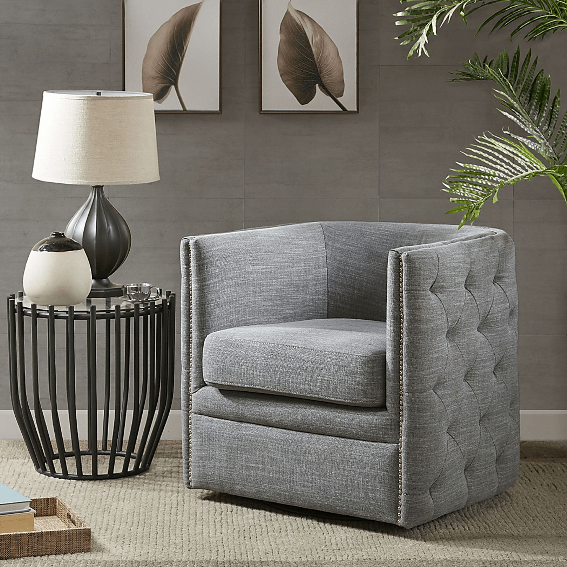 Wittmer Slate Accent Swivel Chair - Image 5