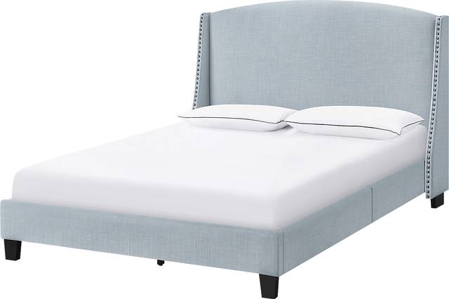 Woffington Blue Queen Bed - Thumbnail - Image 1