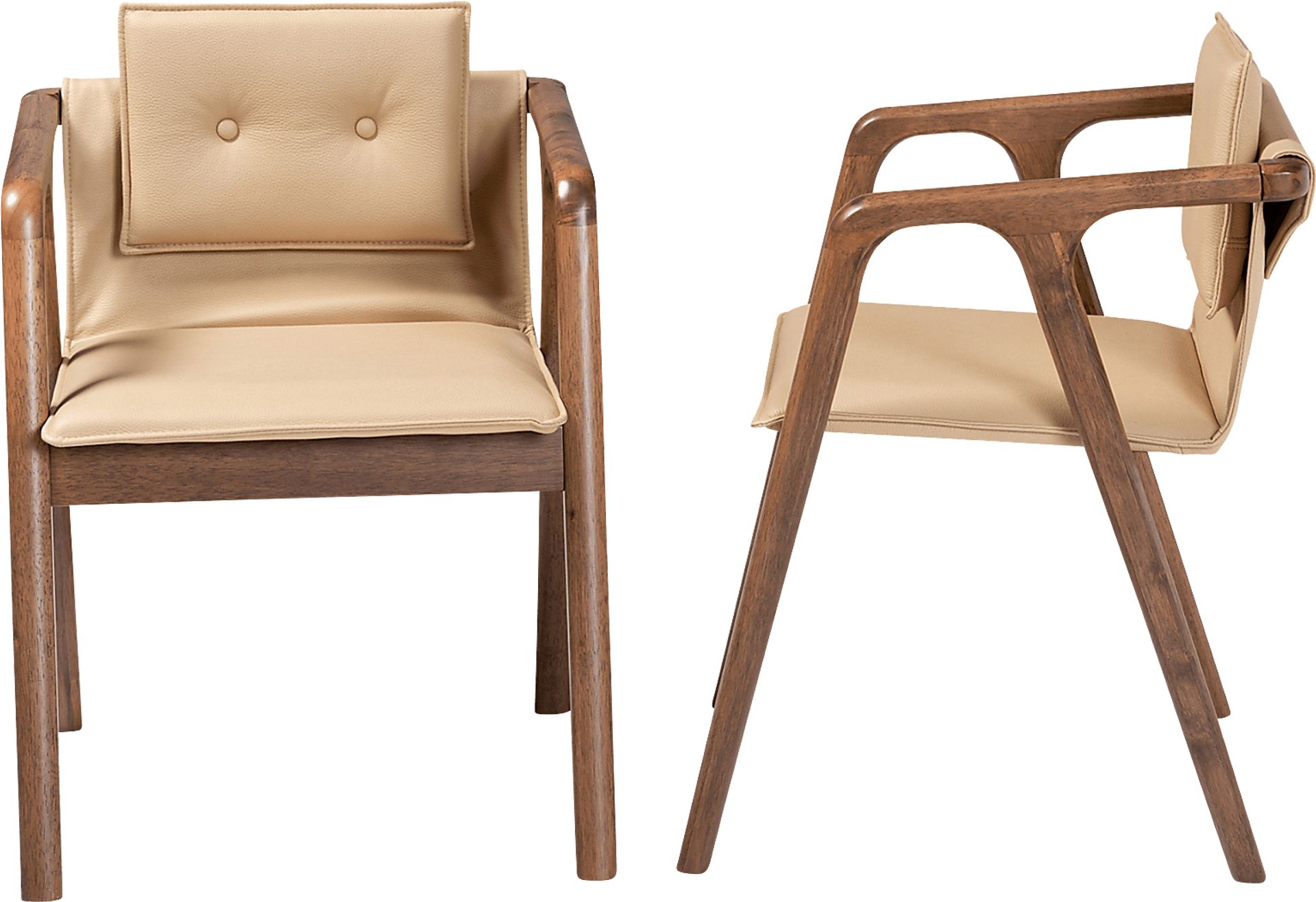 Wogan Beige Arm Chair, Set of 2 - Image 3