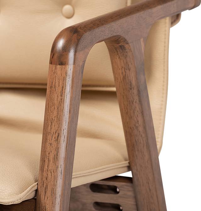Wogan Beige Arm Chair, Set of 2 - Thumbnail - Image 5