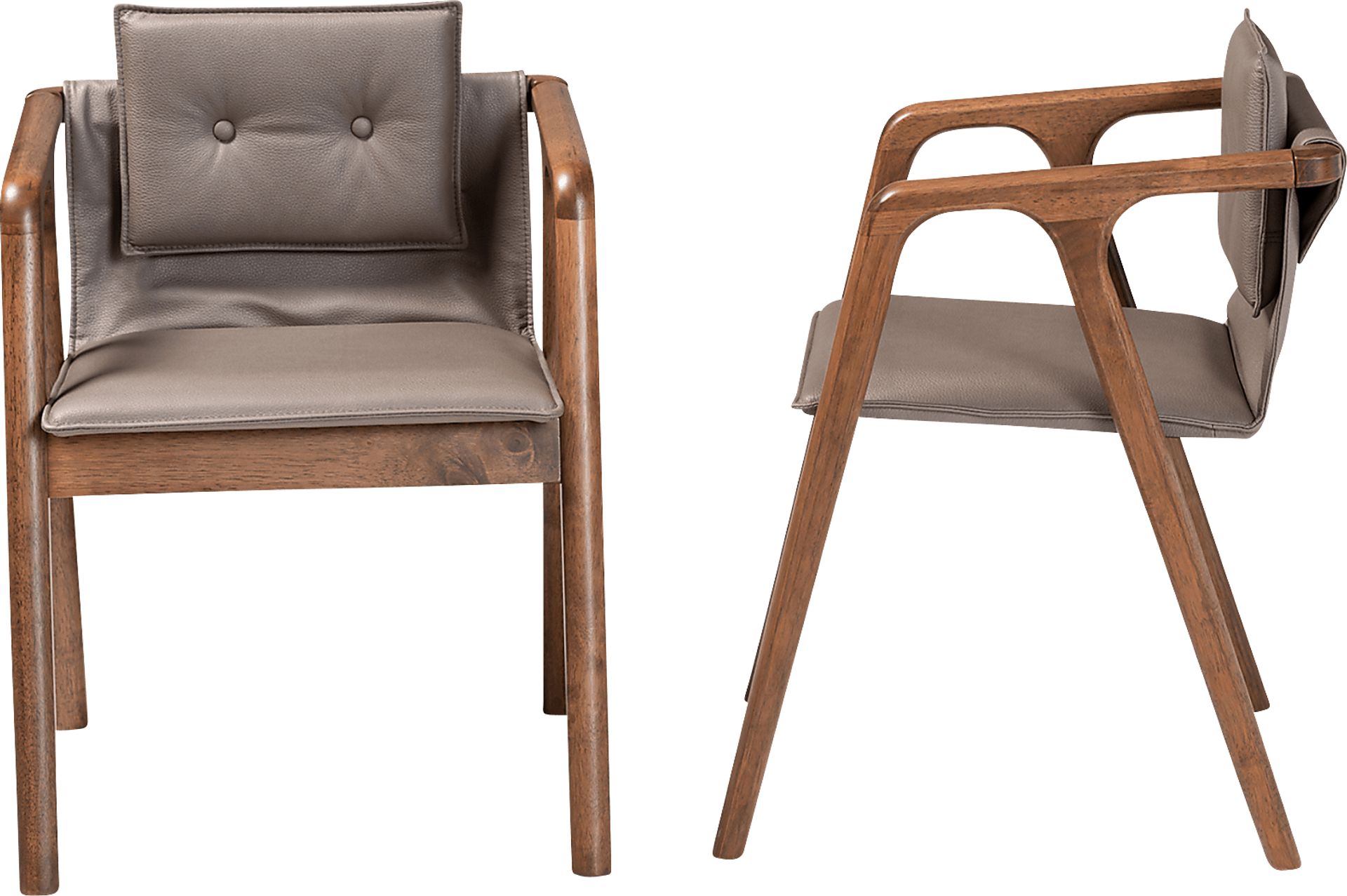 Wogan Gray Arm Chair, Set of 2 - Image 3