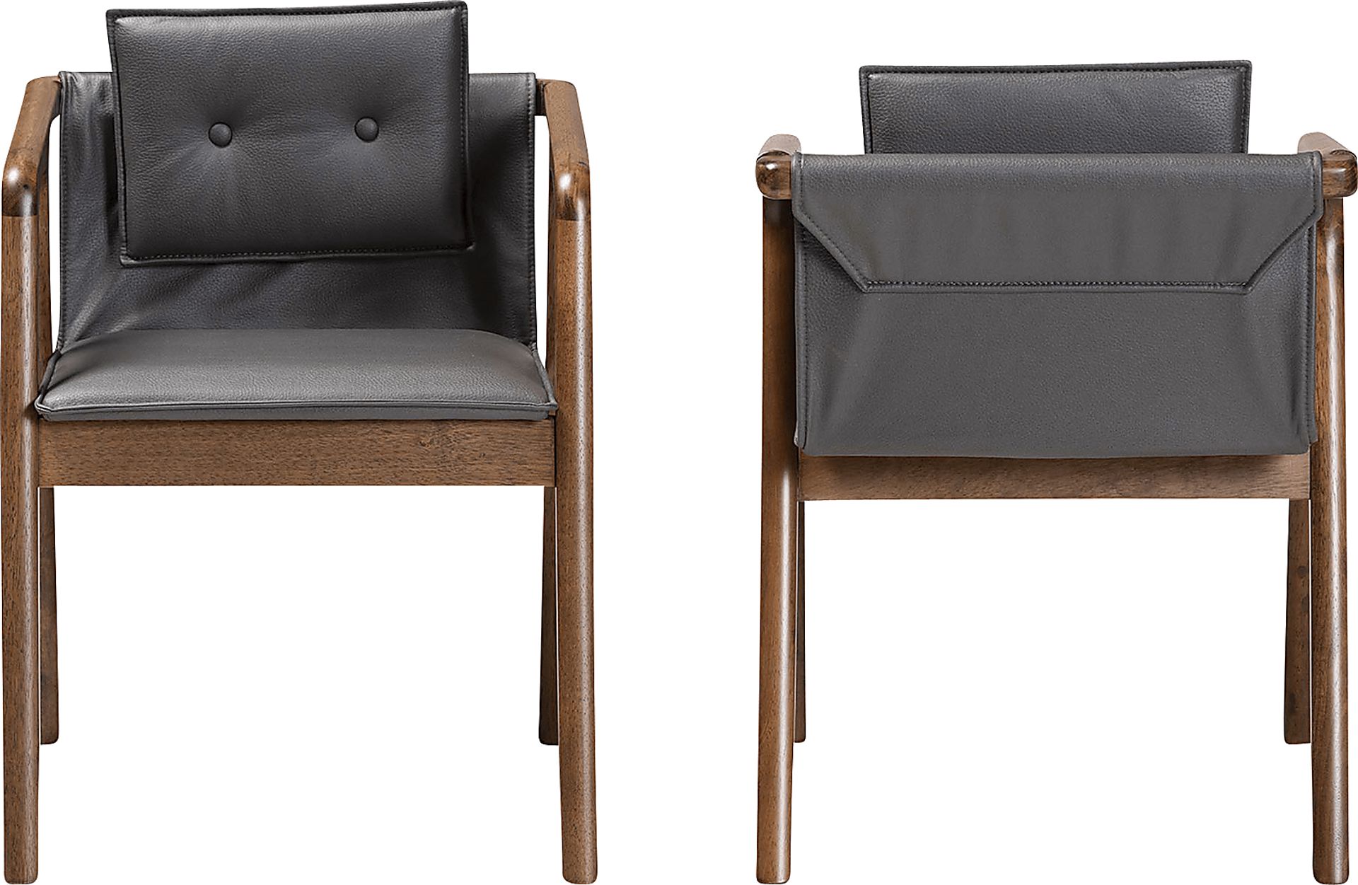 Wogan Gray Arm Chair, Set of 2 - Image 4