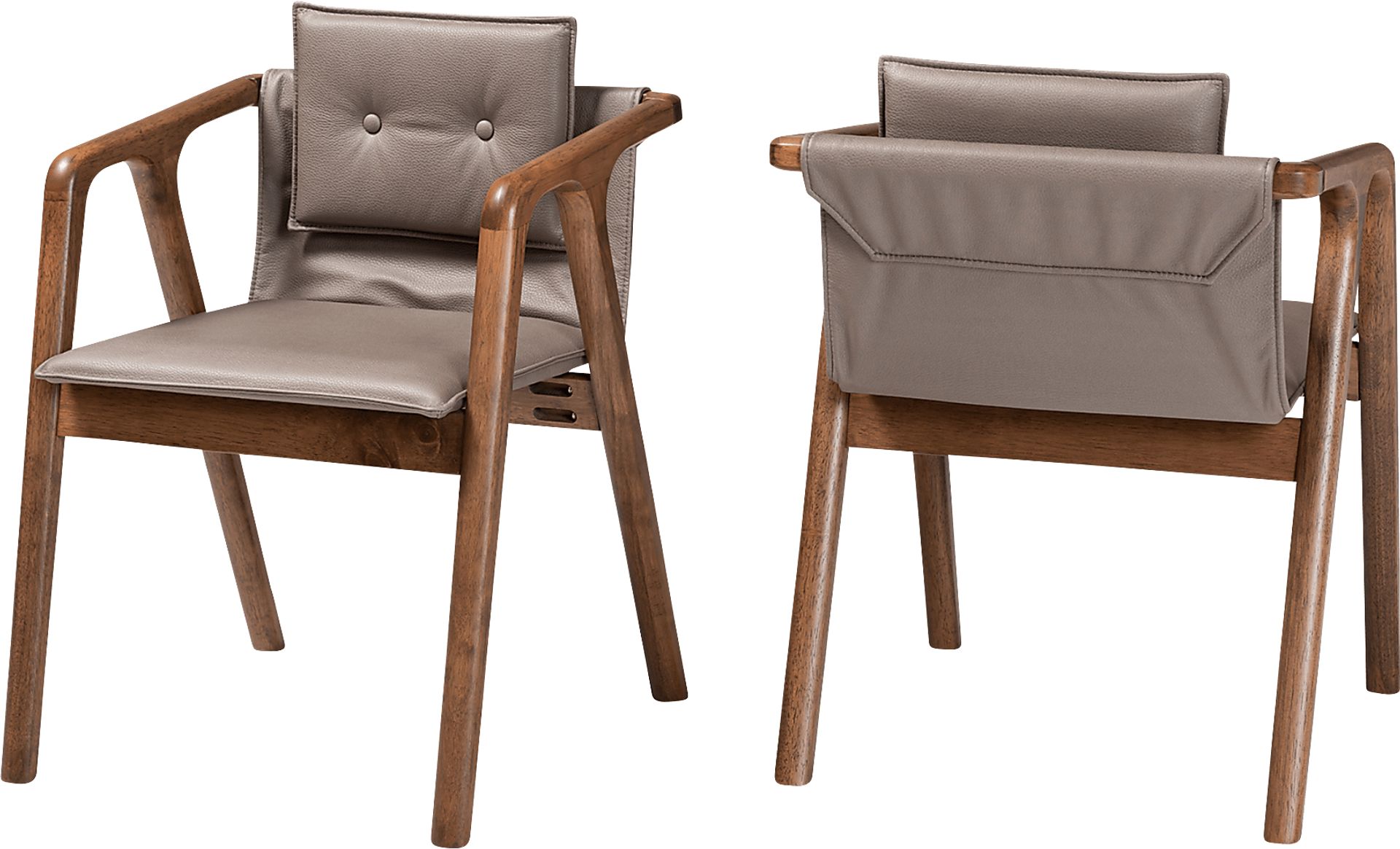 Wogan Gray Arm Chair, Set of 2 - Image 1