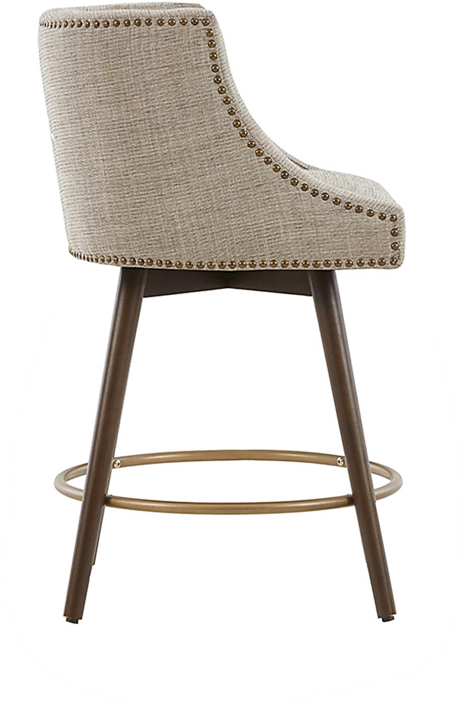 Wolfboro Beige Swivel Counter Height Stool - Image 2