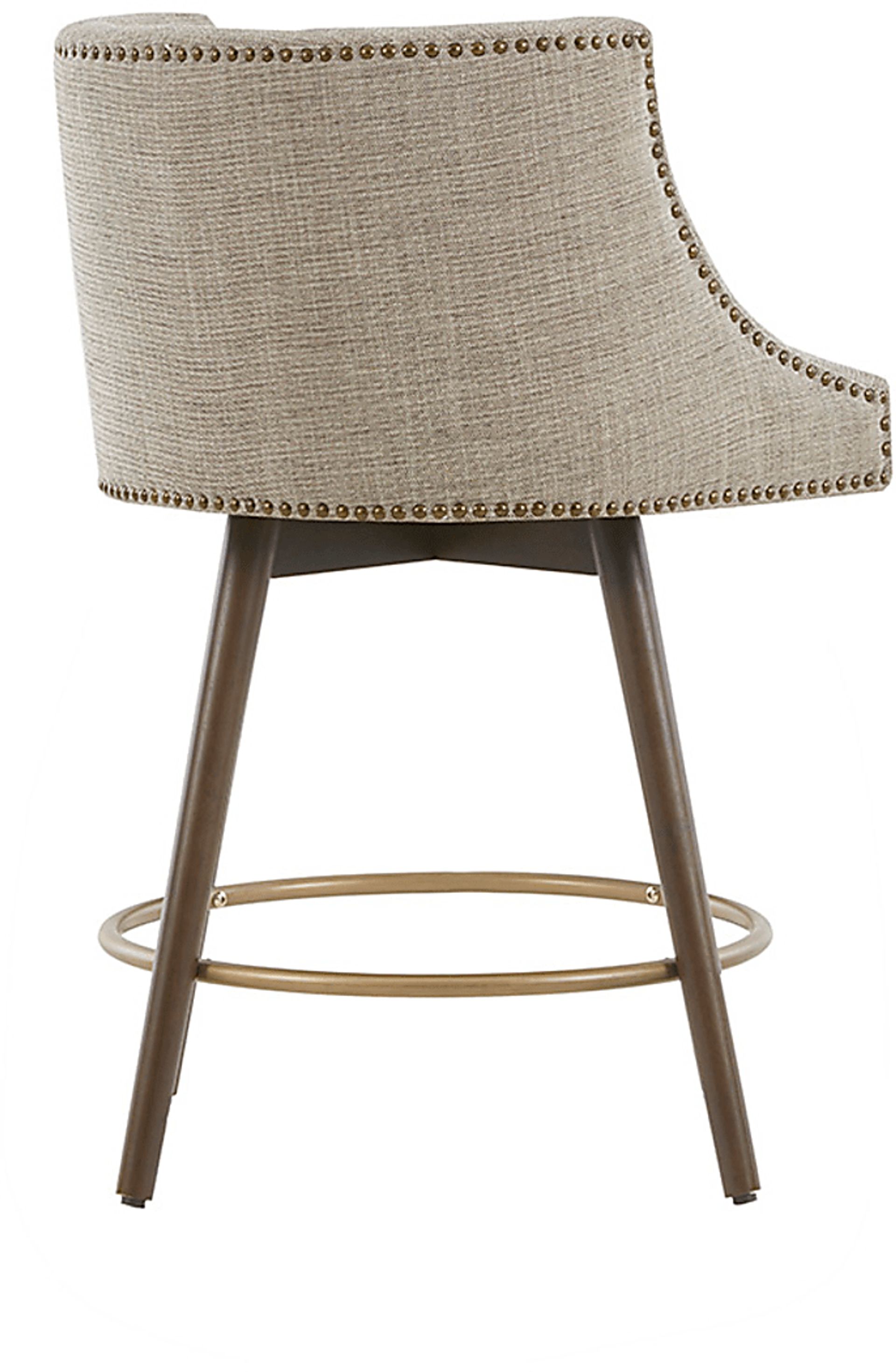 Wolfboro Beige Swivel Counter Height Stool - Image 3