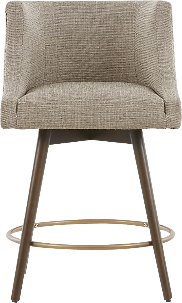 Wolfboro Beige Swivel Counter Height Stool