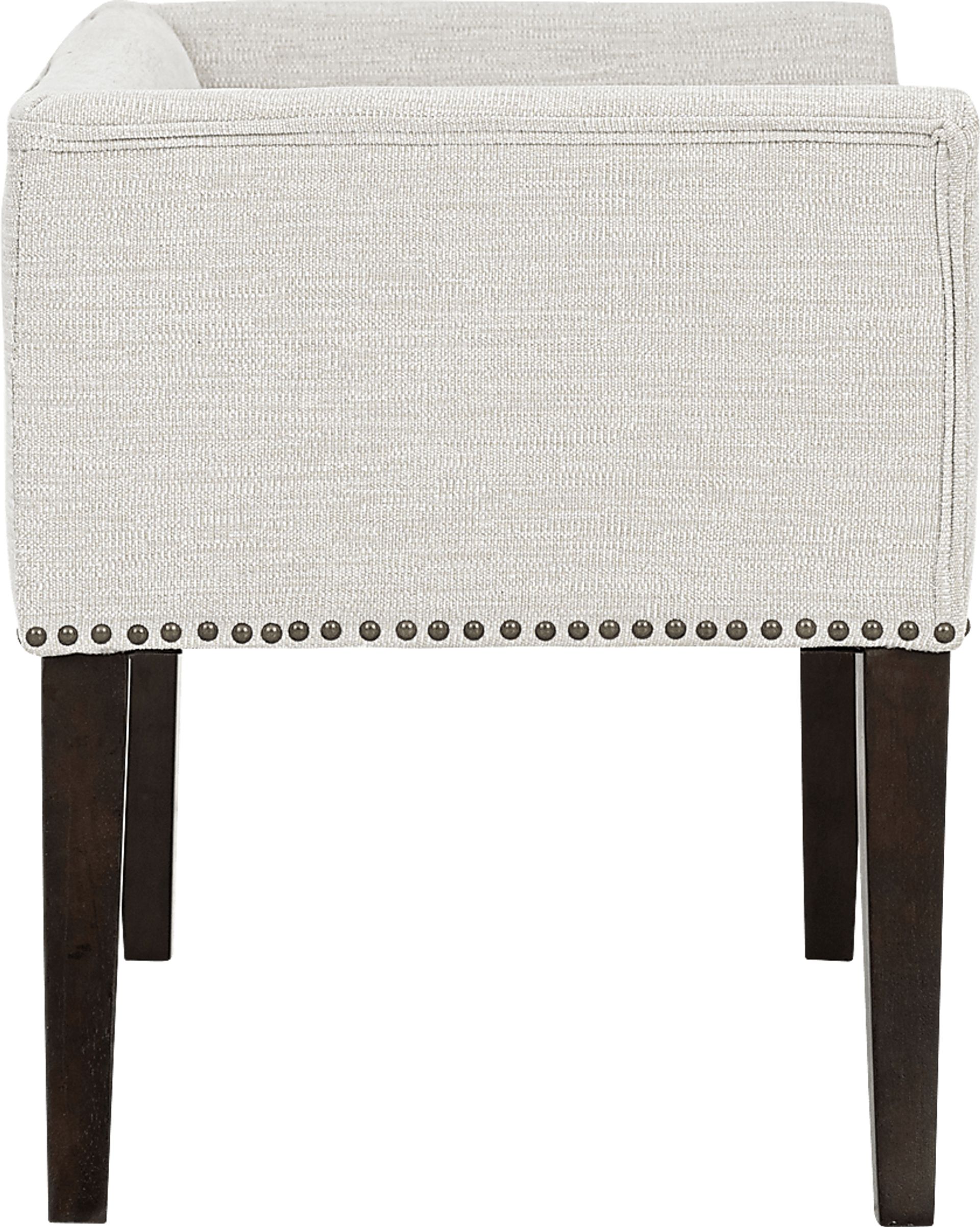 Wolfdew White Accent Bench - Image 3