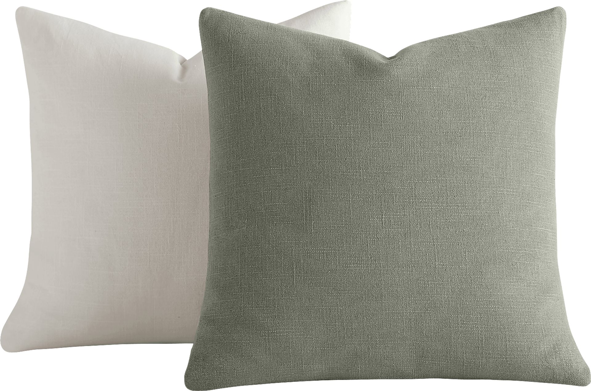 Wolfe Light Gray/White Accent Pillow Set of 2 - Image 1