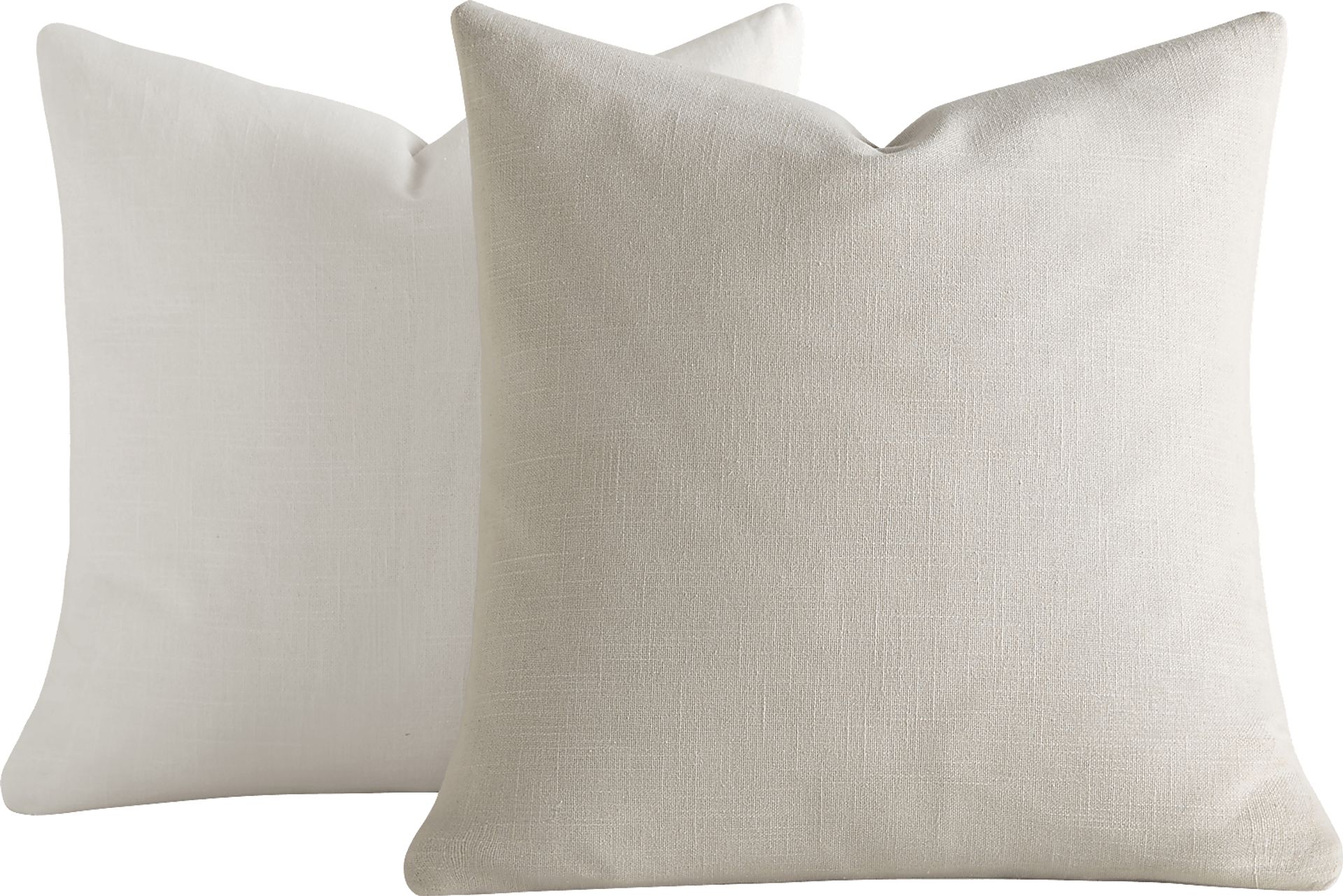 Wolfe Natural/White Accent Pillow Set of 2 - Image 1