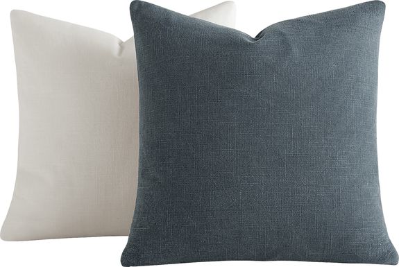 Wolfe Navy/White Accent Pillow Set of 2