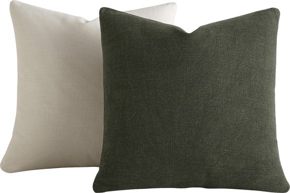 Wolfe Olive/Natural Accent Pillow Set of 2
