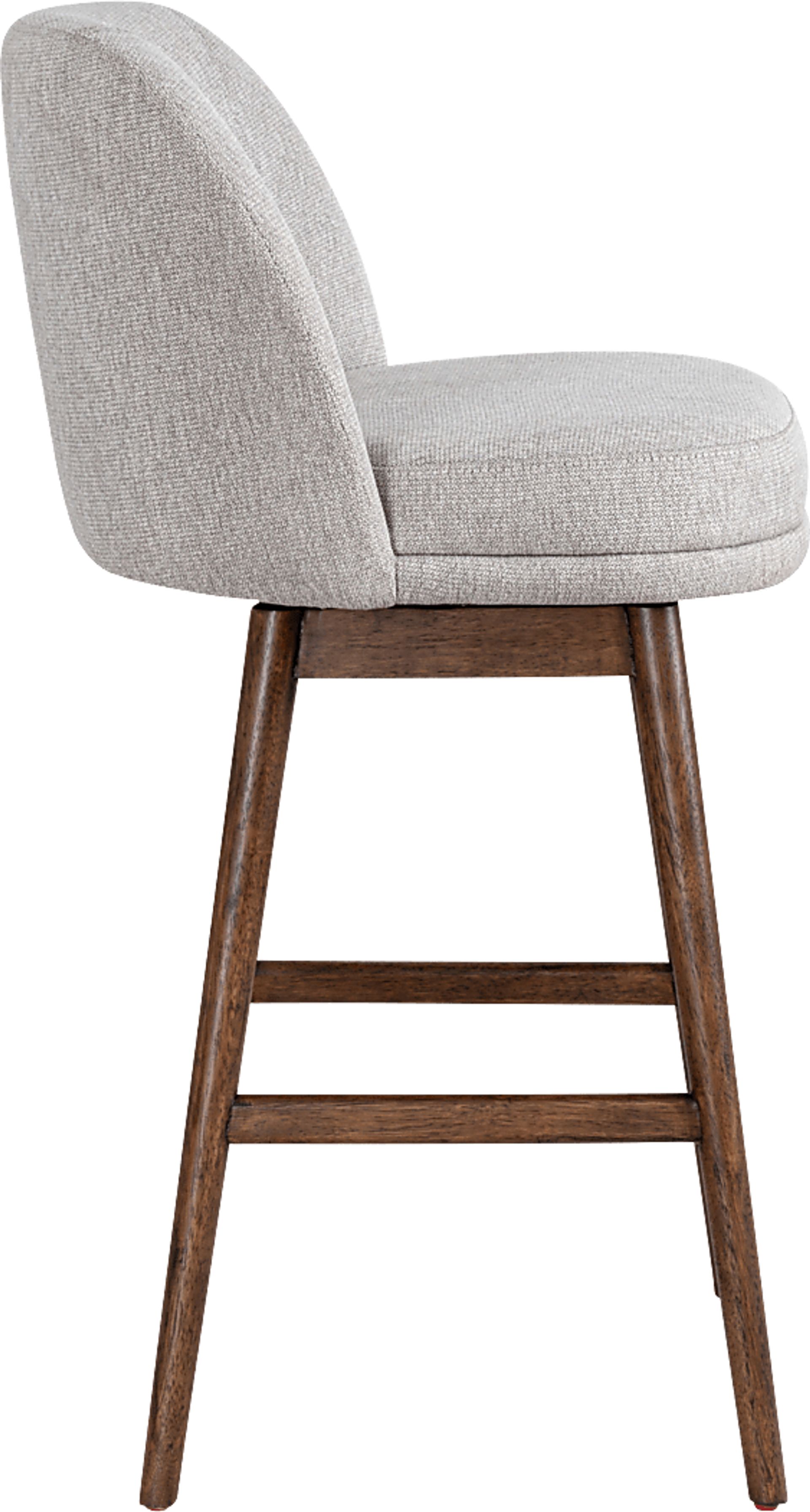 Wolfphone II Dark Brown and Taupe Barstool - Image 4