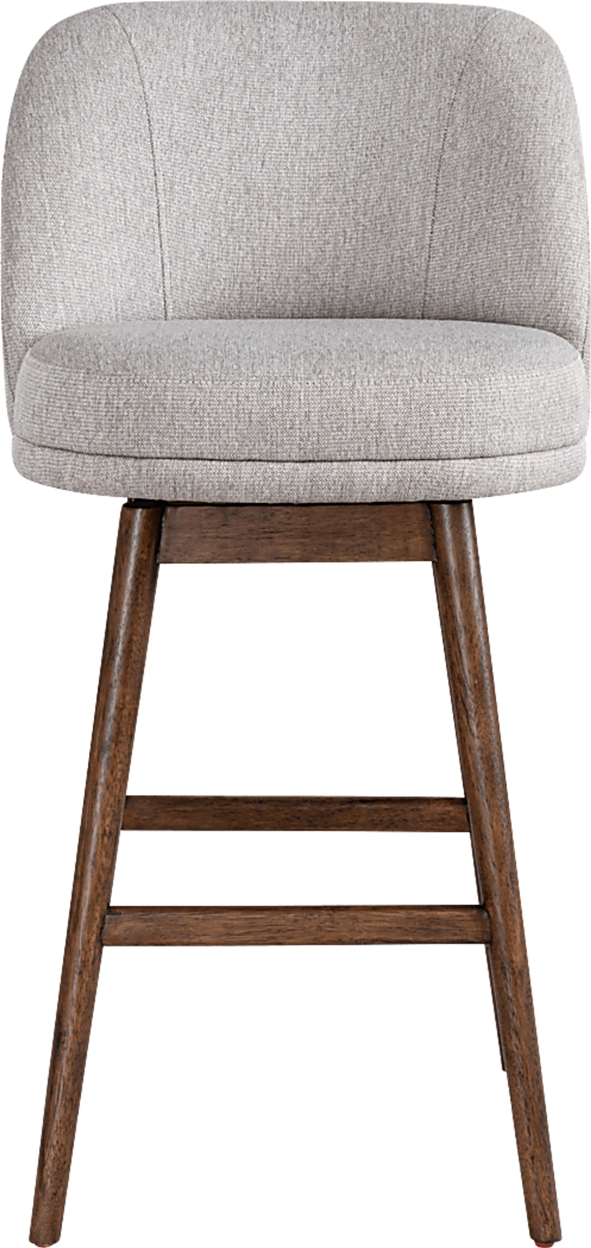 Wolfphone II Dark Brown and Taupe Barstool - Image 6