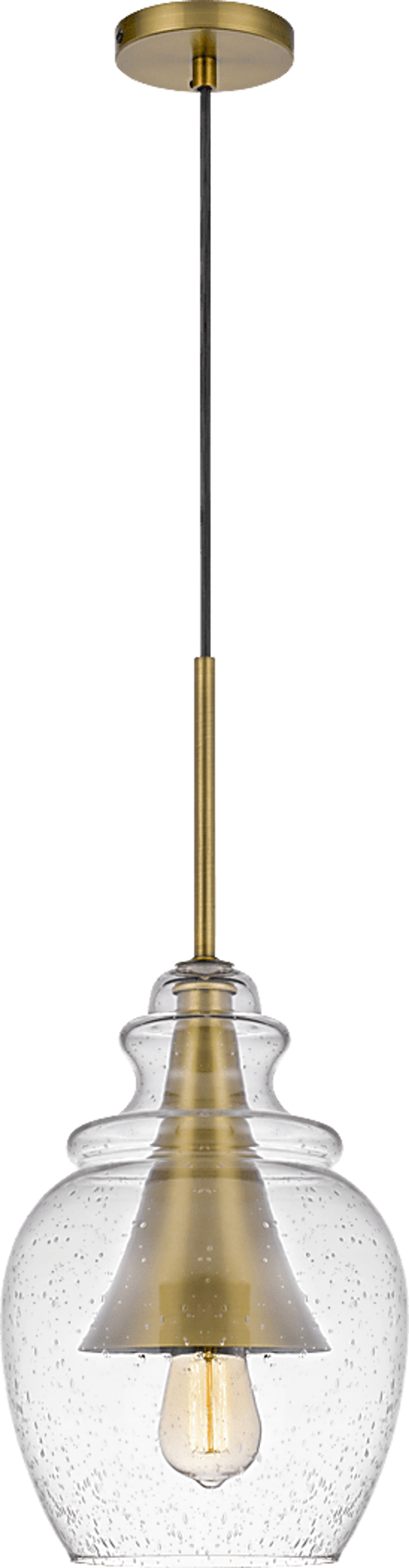 Wolfram Loop Brass Pendant - Image 2