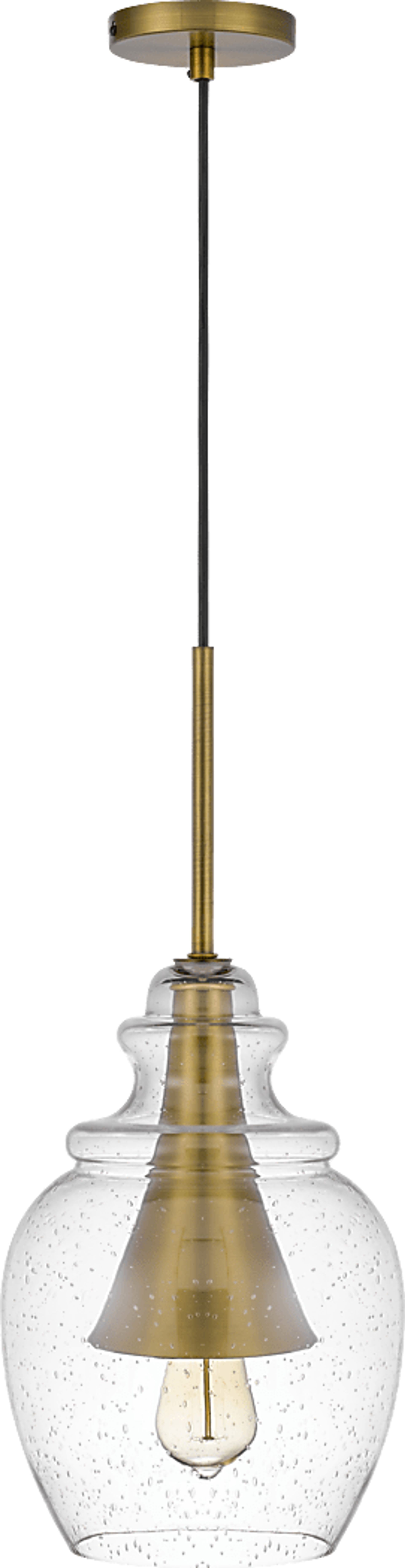 Wolfram Loop Brass Pendant - Image 3