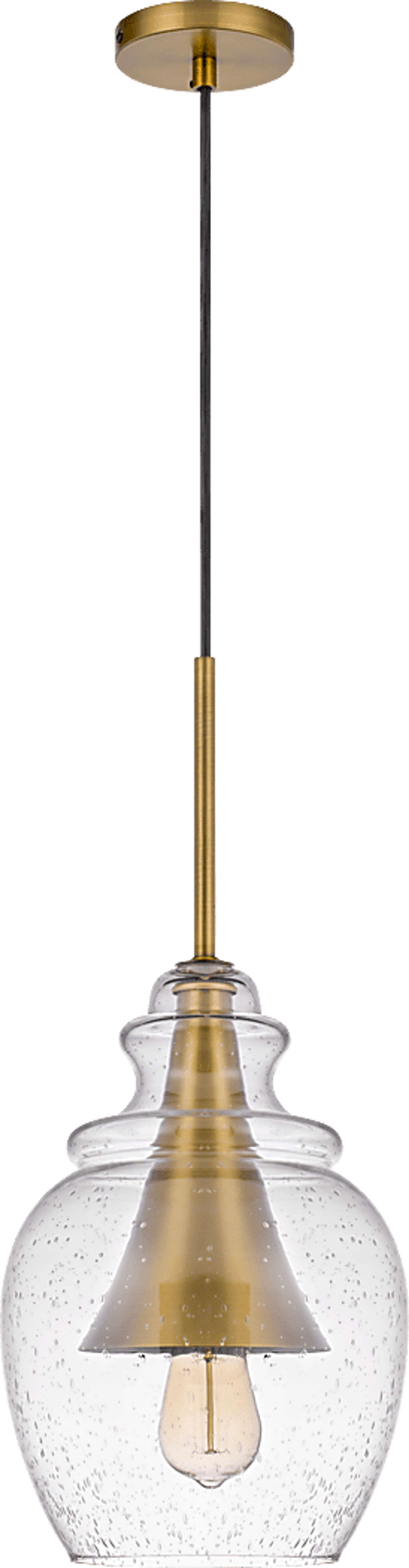 Wolfram Loop Brass Pendant - Image 1