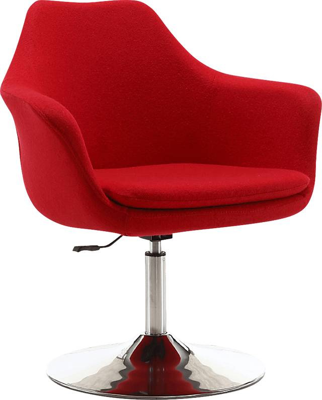 Wollesen Red Accent Chair - Thumbnail - Image 1