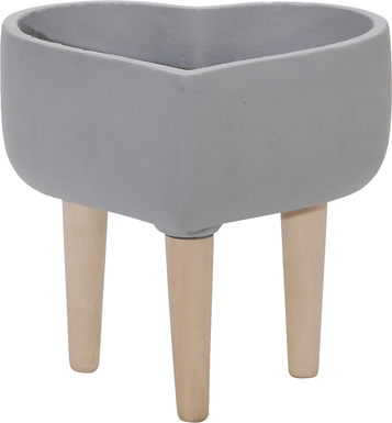 Wommble Gray Small Planter