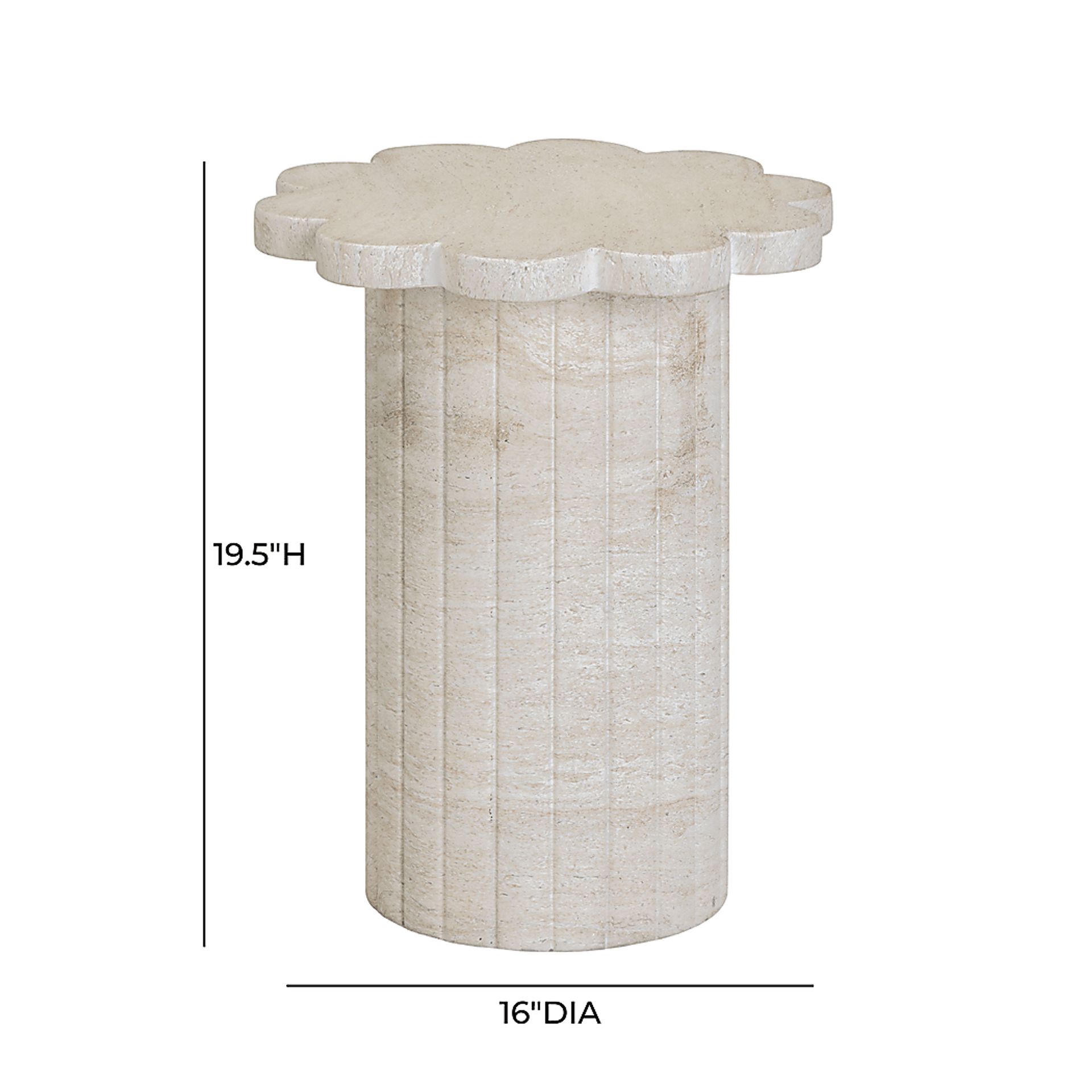 Wondercloud Outdoor Tan Side Table - Image 7