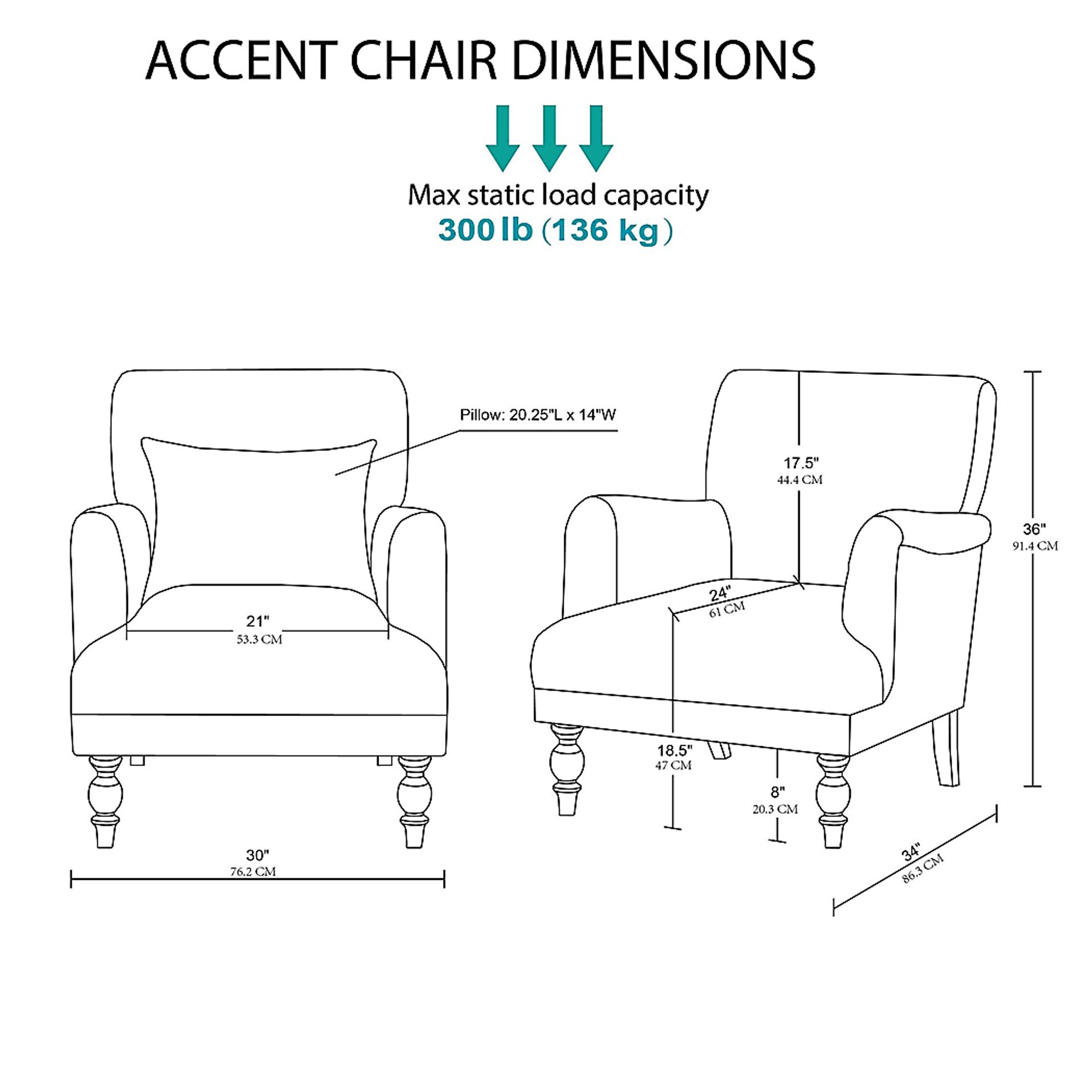 Wonderhive Beige Accent Chair - Image 6