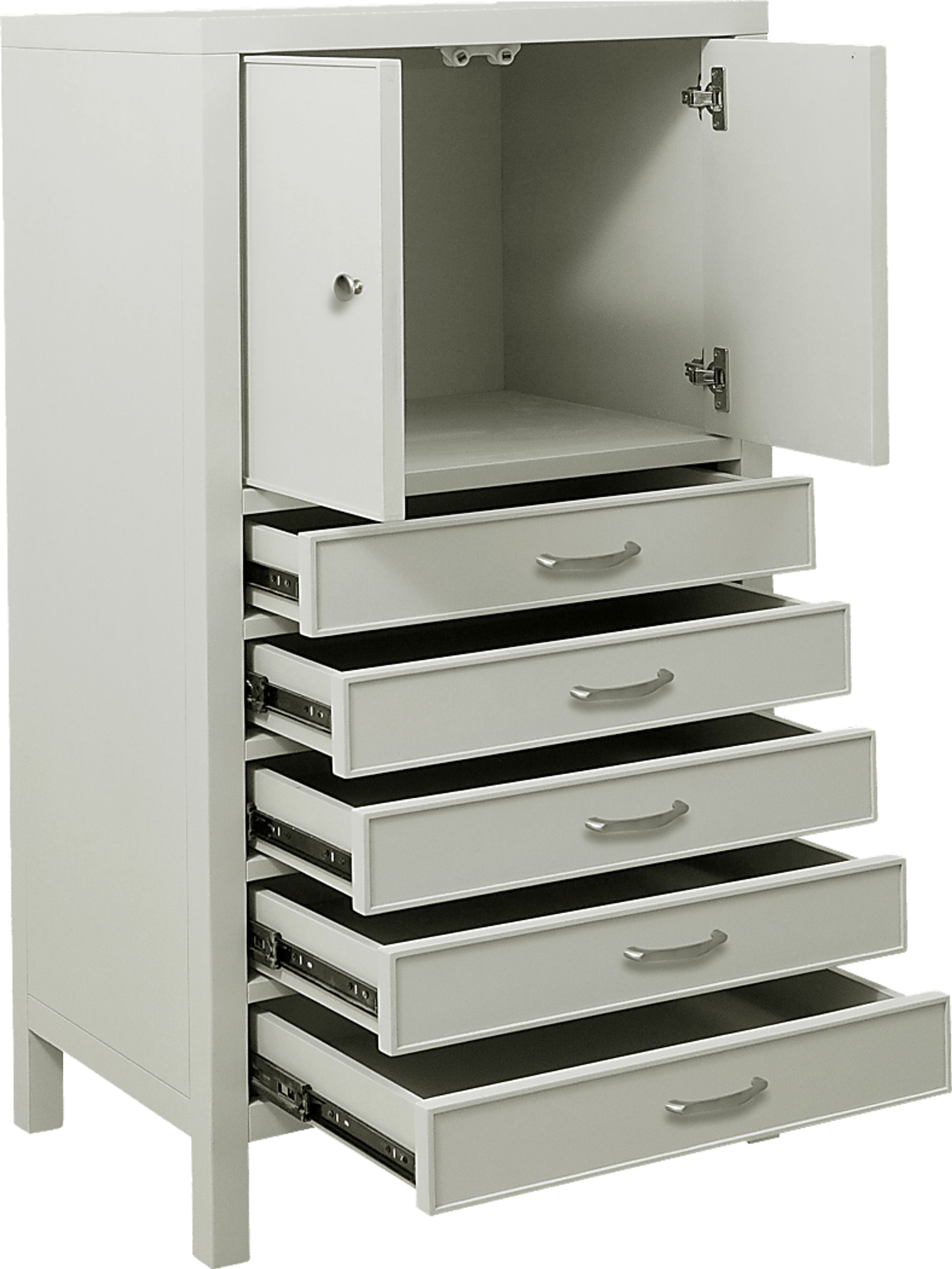 Wonderstock Gray Jewelry Armoire - Image 5