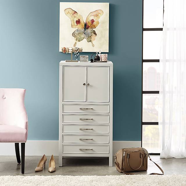 Wonderstock Gray Jewelry Armoire - Thumbnail - Image 8