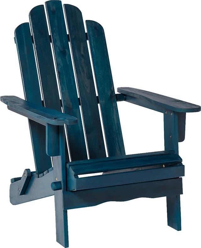 Wonsley Blue Outdoor Adirondack Chair - Thumbnail - Image 1