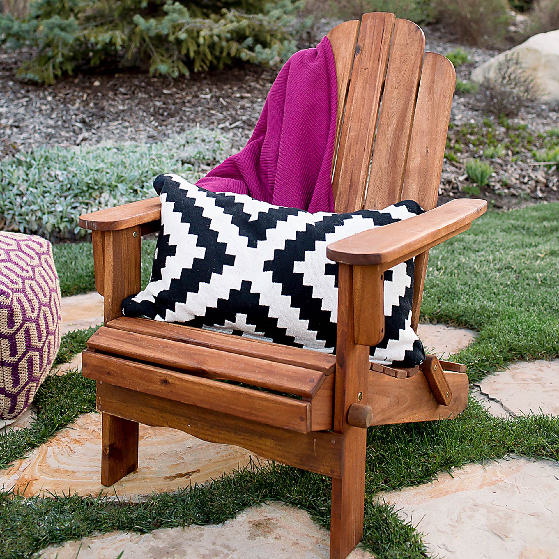 Wonsley Brown Outdoor Adirondack Chair - Image 4