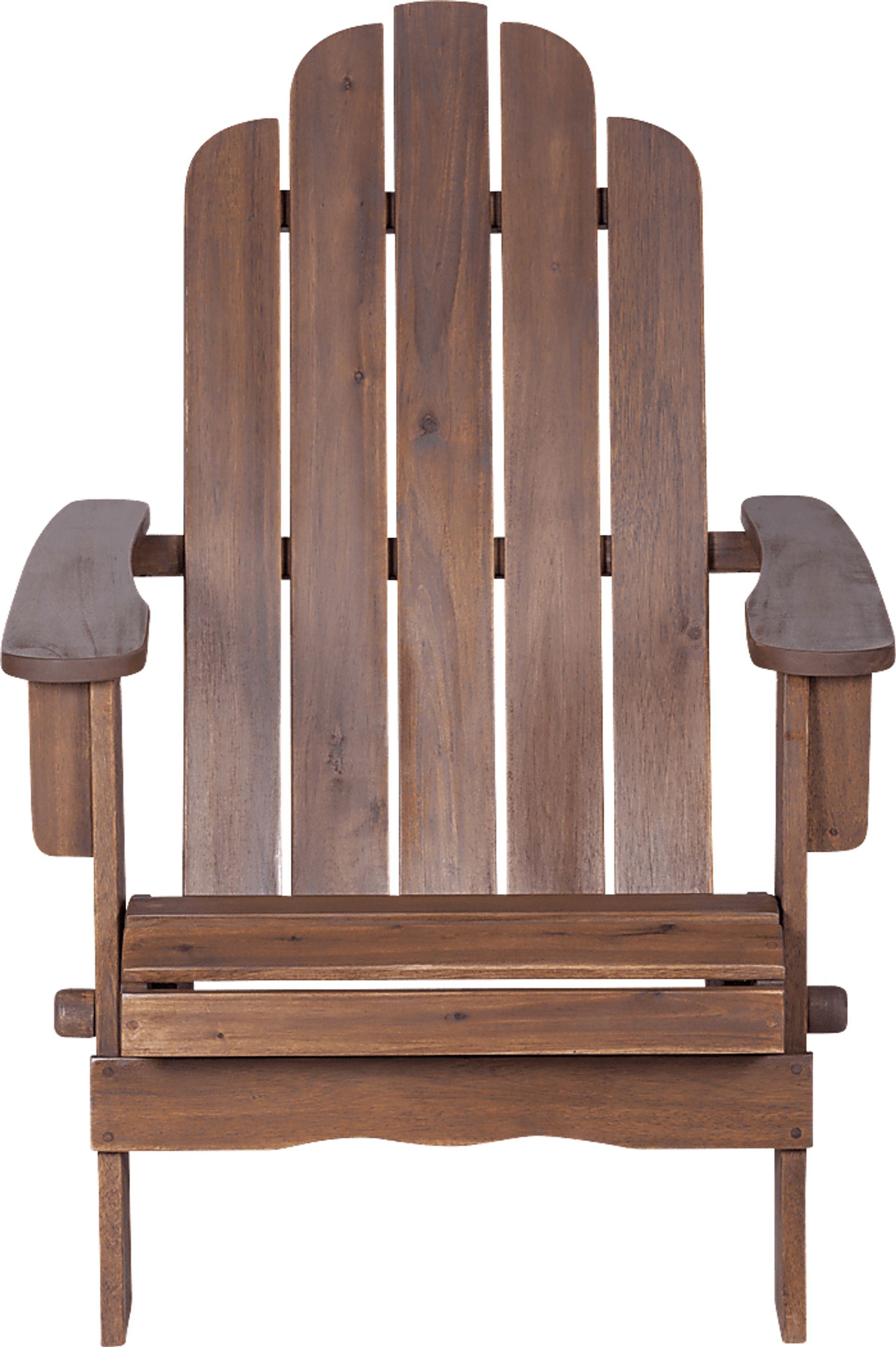 Wonsley Dark Brown Outdoor Adirondack Chair - Image 2