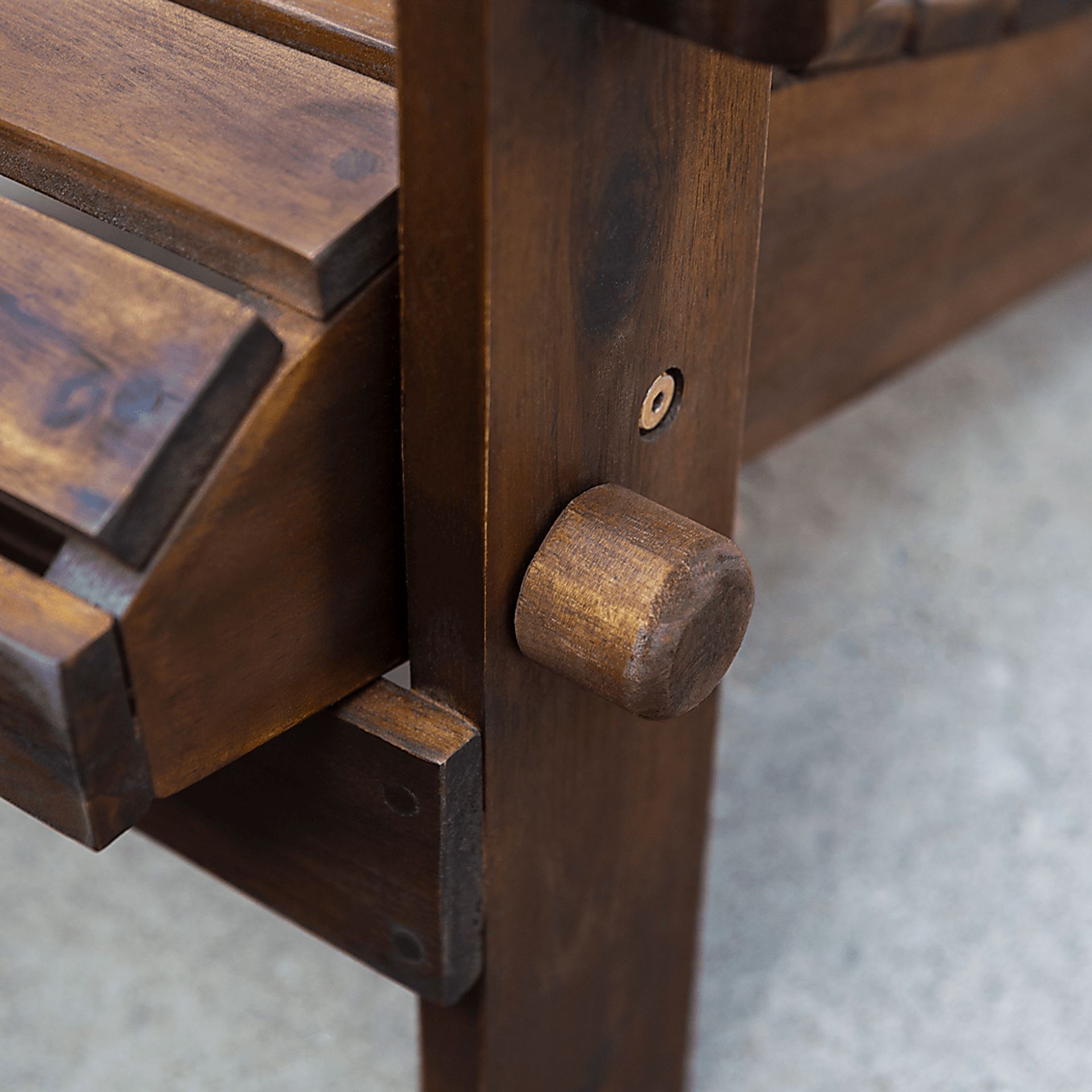 Wonsley Dark Brown Outdoor Adirondack Chair - Image 3