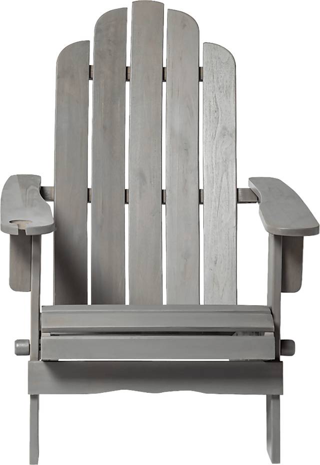 Wonsley Gray Outdoor Adirondack Chair - Thumbnail - Image 2