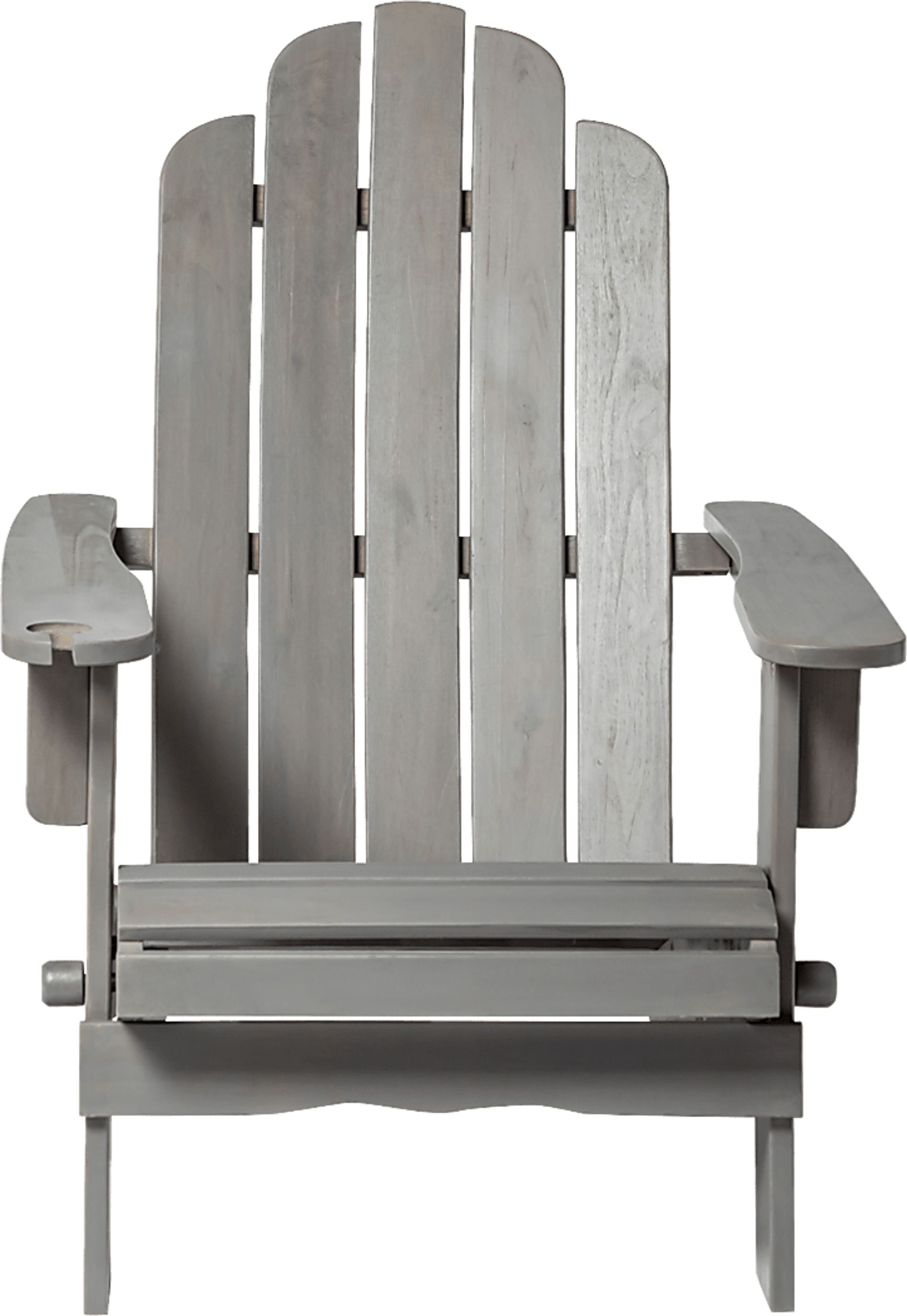 Wonsley Gray Outdoor Adirondack Chair - Image 2
