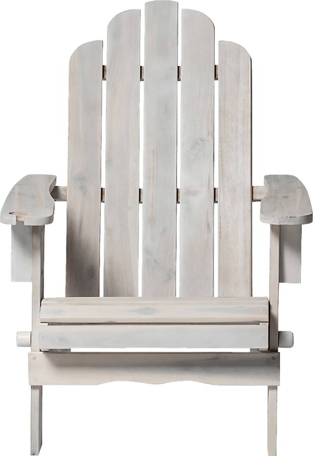 Wonsley White Outdoor Adirondack Chair - Thumbnail - Image 2