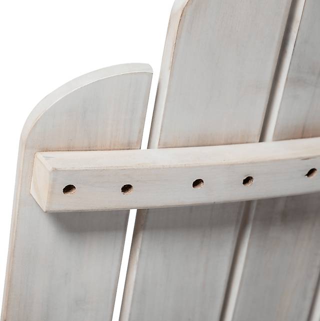 Wonsley White Outdoor Adirondack Chair - Thumbnail - Image 4