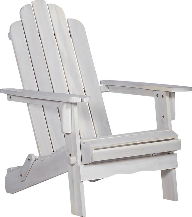 Wonsley White Outdoor Adirondack Chair - Thumbnail - Image 1