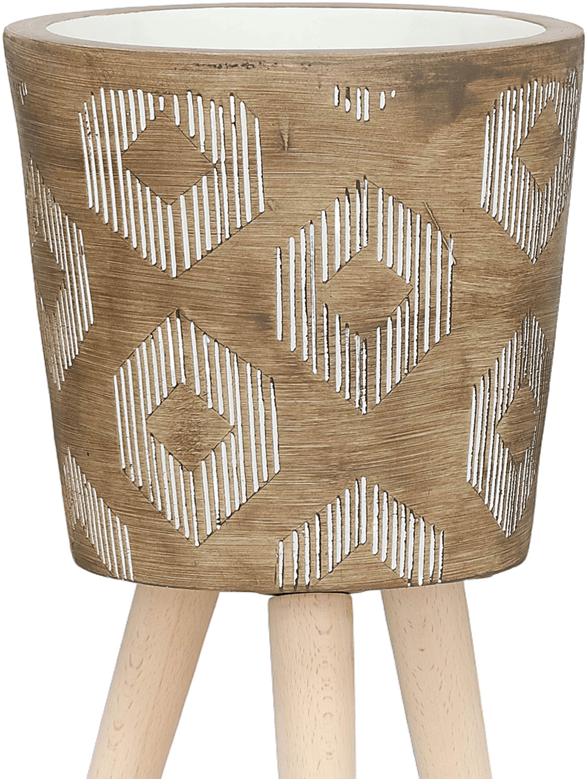 Woodaire Brown Planter, Set of 2 - Image 7