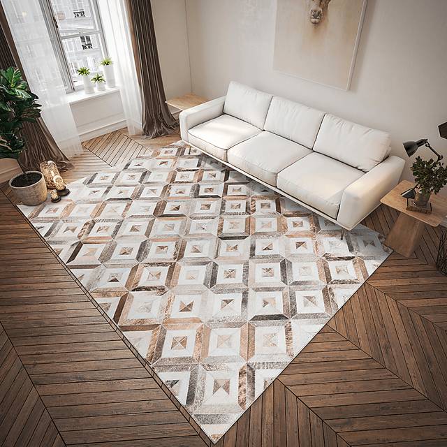Woodbend Beige 8' x 10' Rug - Thumbnail - Image 2