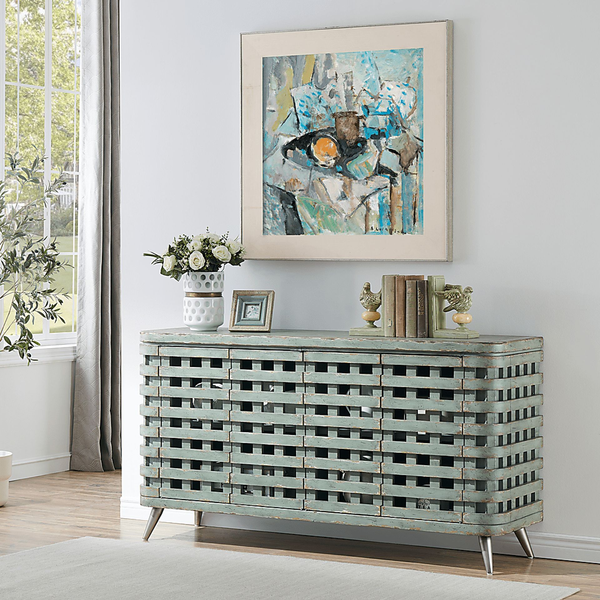 Woodbine Green 4 Door Credenza - Image 2