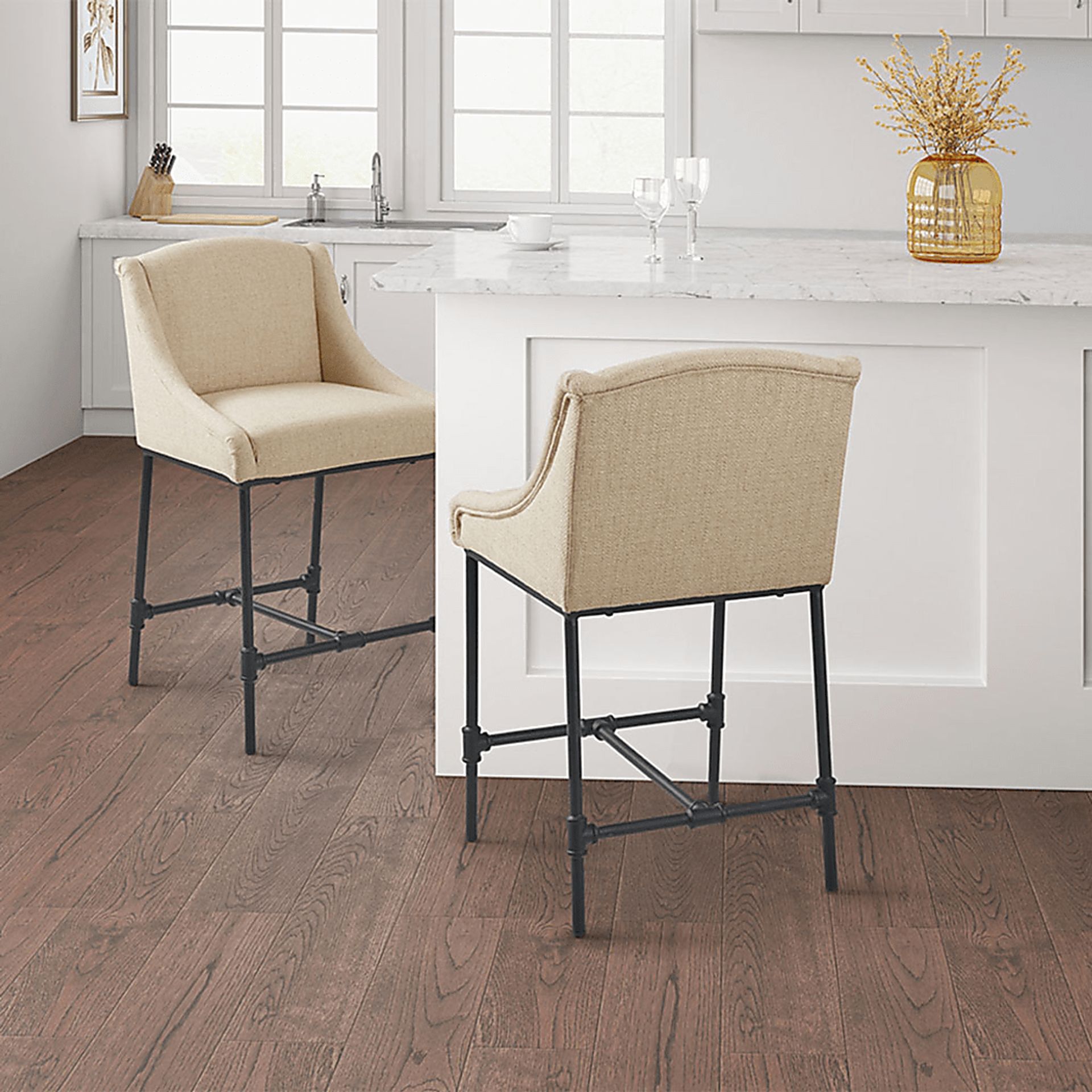 Woodbriar Beige Counter Height Stool - Image 7