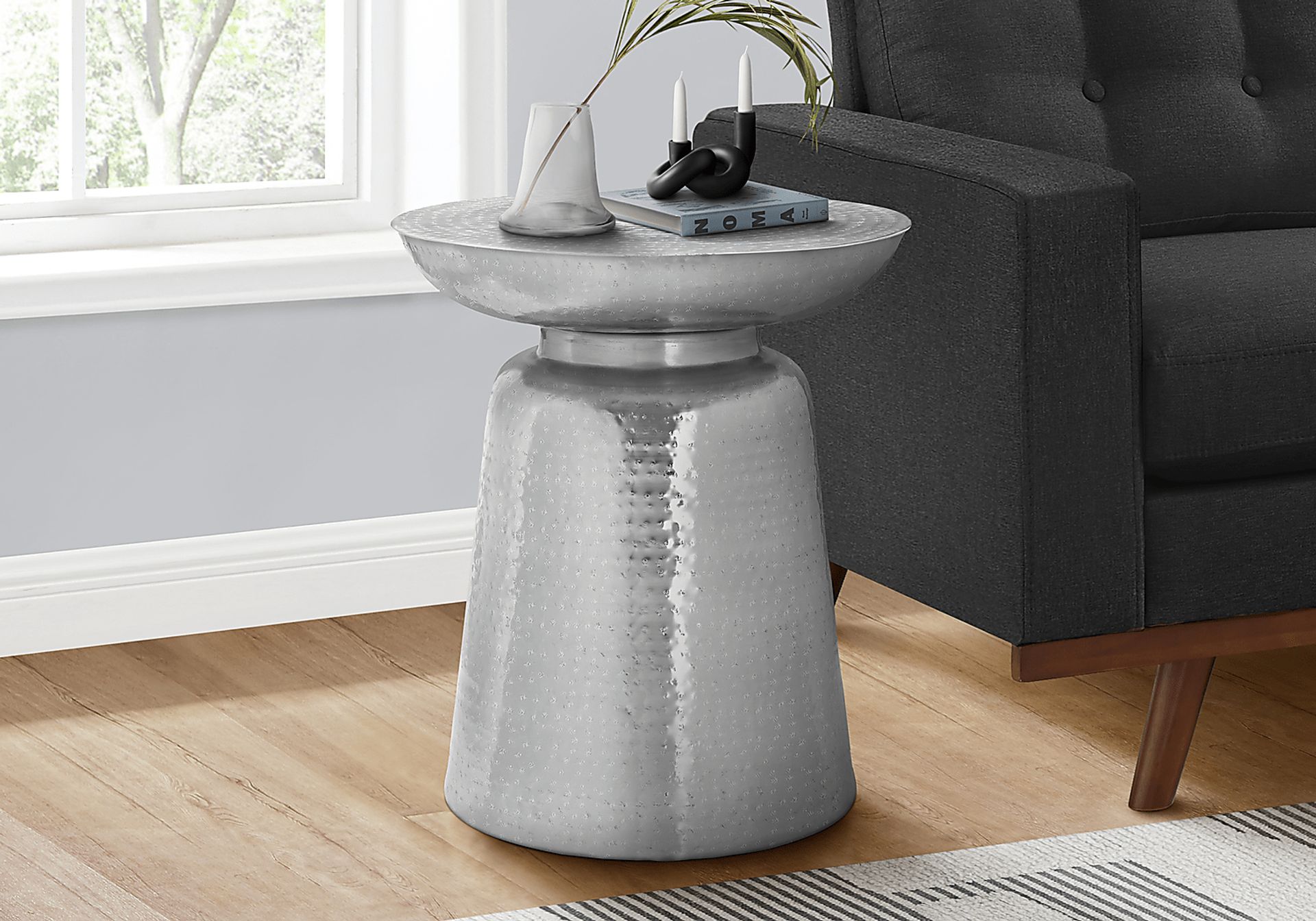 Woodbrier Chrome Accent Table - Image 7