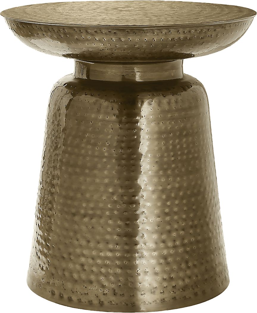 Woodbrier Gold Accent Table