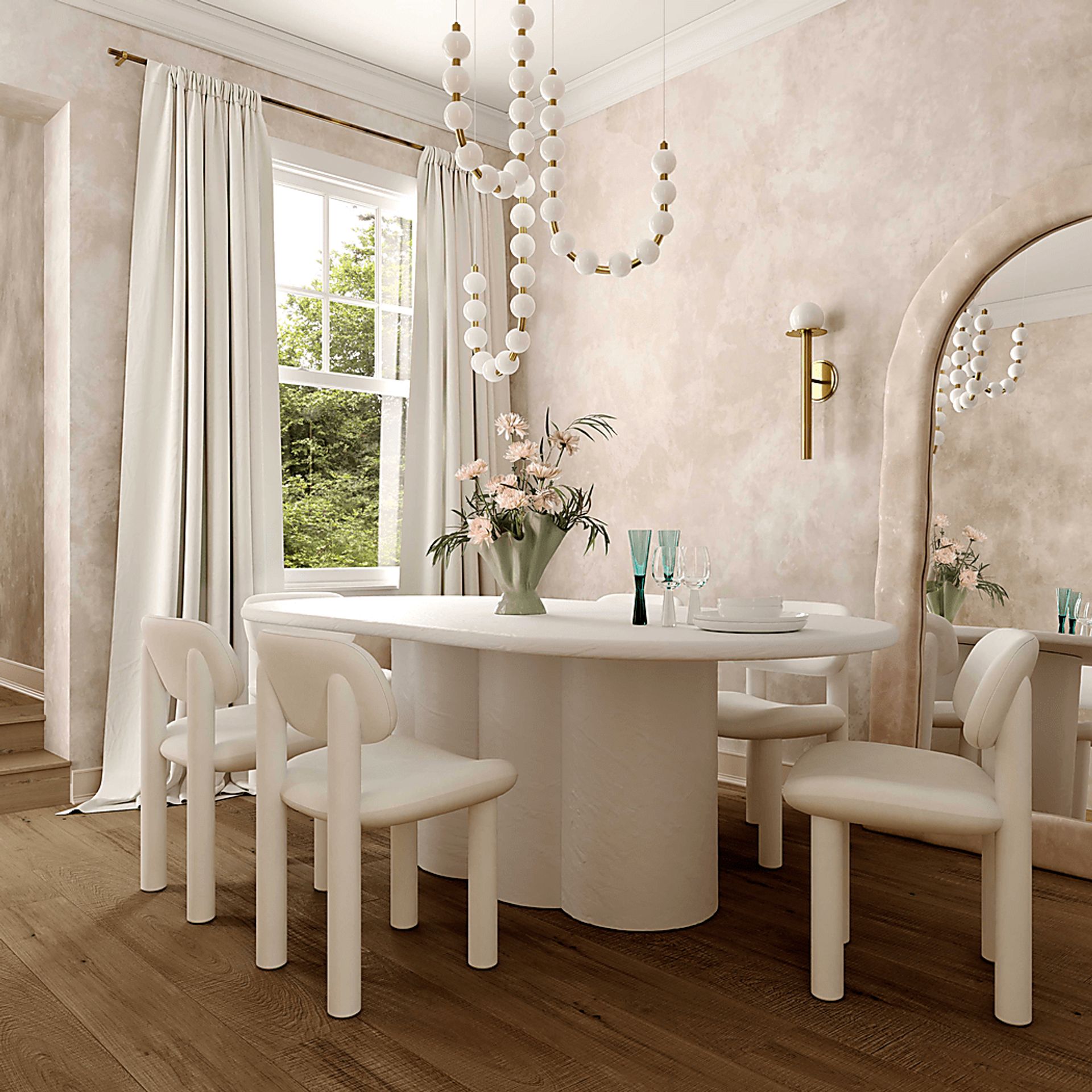 Woodbryn Cream Dining Chair - Image 2