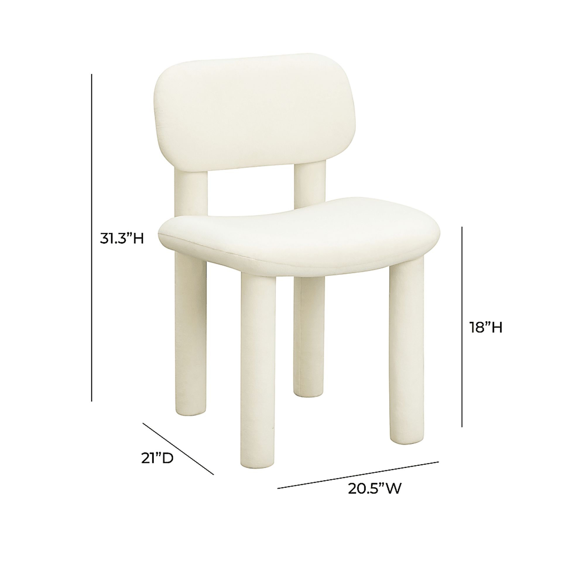 Woodbryn Cream Dining Chair - Image 6