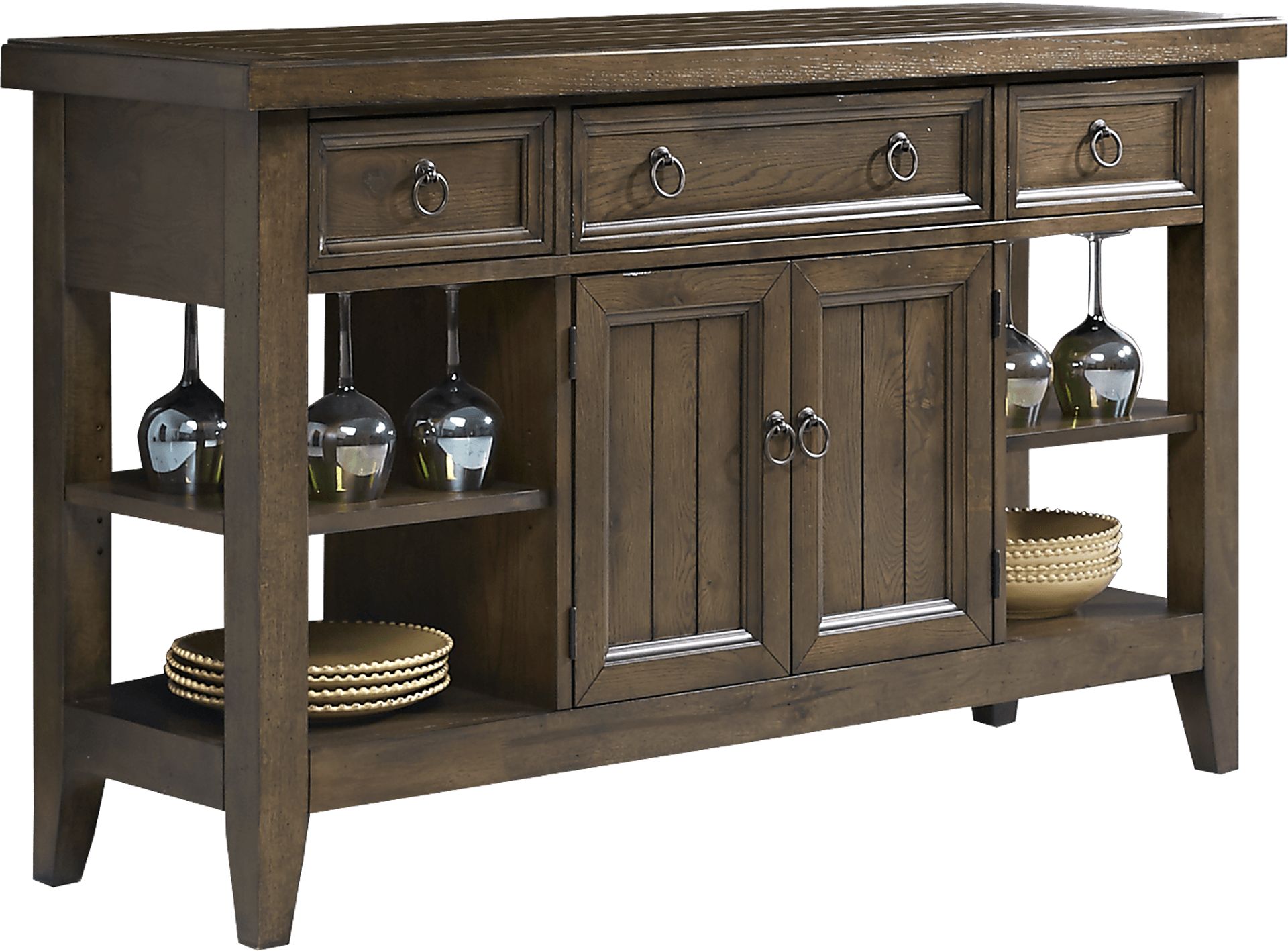 Woodcote Brown Server - Image 1