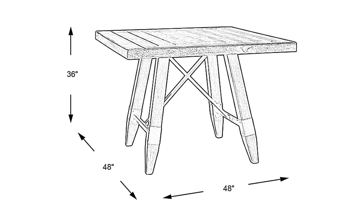 Woodcote Brown Dark Wood Counter Height Dining Table | Rooms to Go