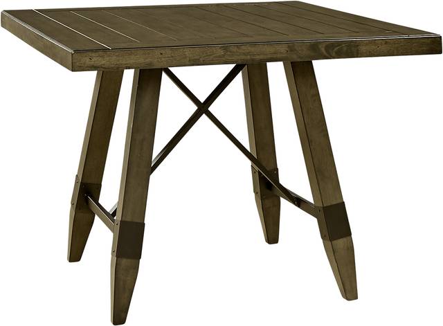 Woodcote Brown 5 Pc Square Counter Height Dining Room - Thumbnail - Image 2